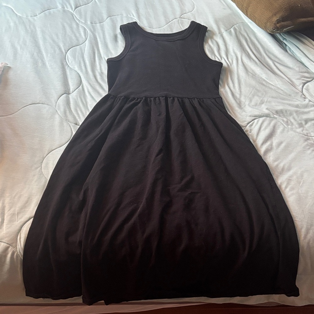 Sonoma Elegant Black Sleeveless Midi Dress